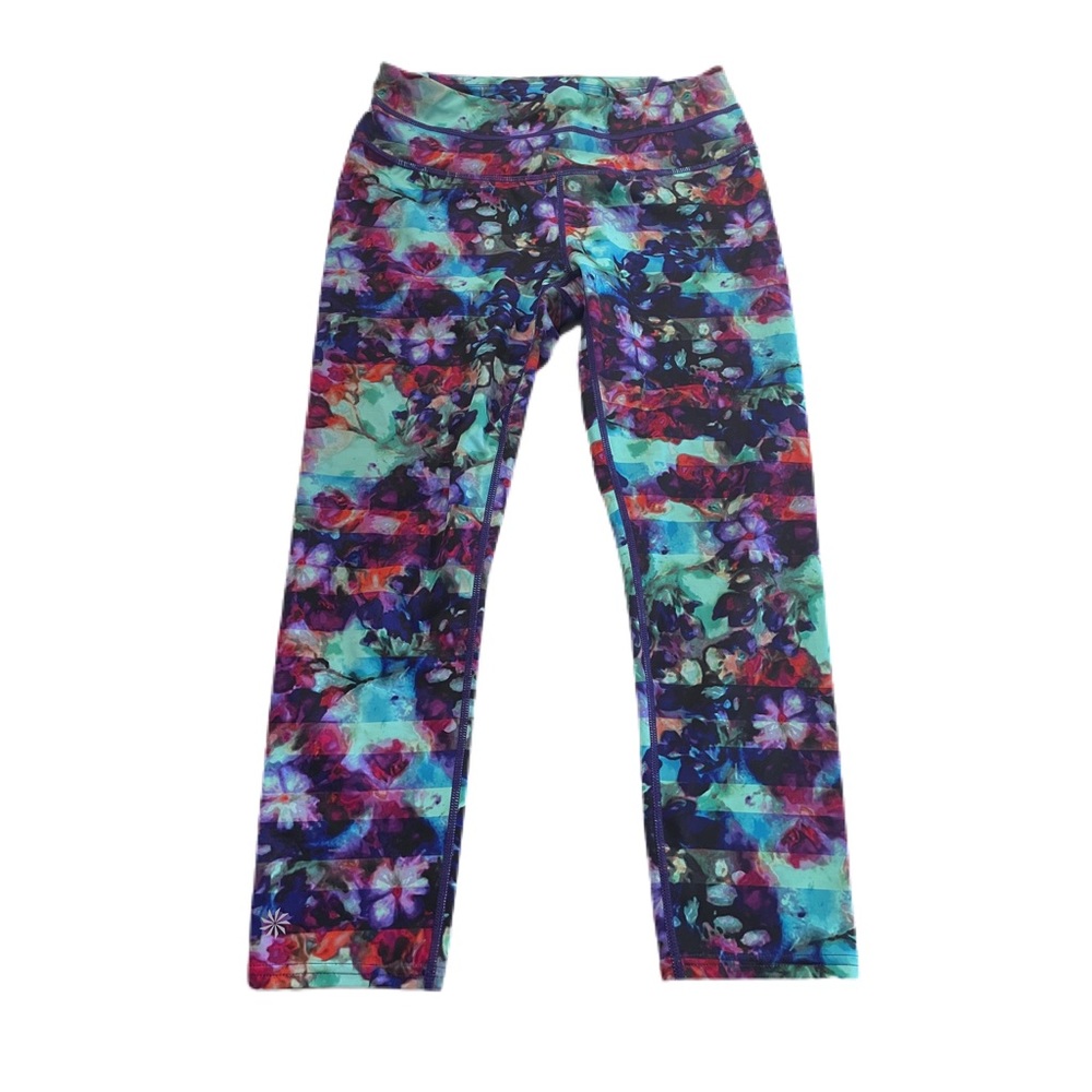 Athleta S Floral Fade Sonar Capri